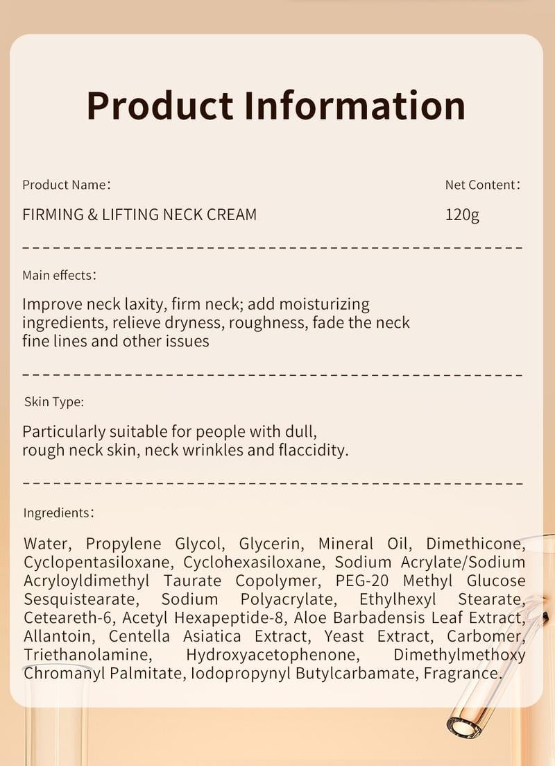 ✨ Transform Your Neck in 28 Days🌟 Firming & Lifting Neck Cream
