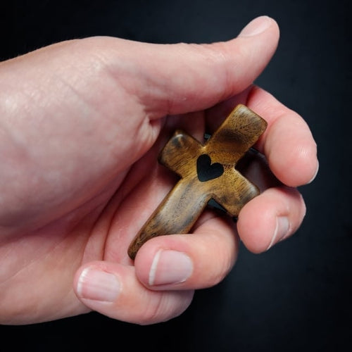 Handcrafted Wooden Cross My Heart