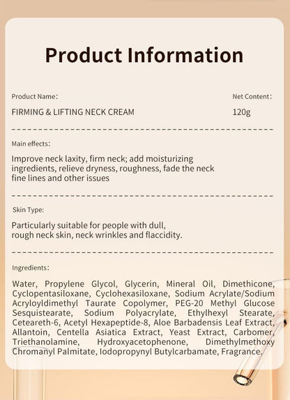 ✨ Transform Your Neck in 28 Days🌟 Firming & Lifting Neck Cream